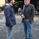 Dr. Gotschlich und Dr. Stahl ©Sven Gückel Dr. Fabian Gortschlich im Gespräch mit Reudens Ortsbürgermeister Dr. Lothar Stahl ©Sven Gückel