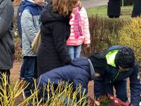 Kranzniederlegung an der Gedenkstätte in Rehmsdorf