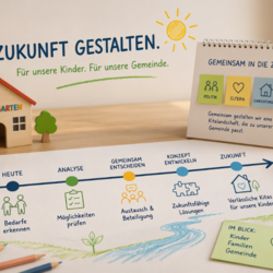 Fahrplan Kitakonzept ©Gemeinde Elsteraue KI generiertes Bild zum Fahrplan des Kitakonzeptes der Gemeinde Elsteraue ©Gemeinde Elsteraue